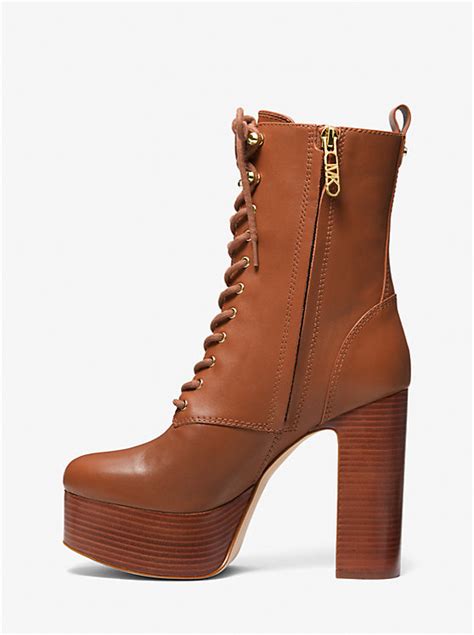 michael kors natasha boots|Natasha Leather Platform Boot .